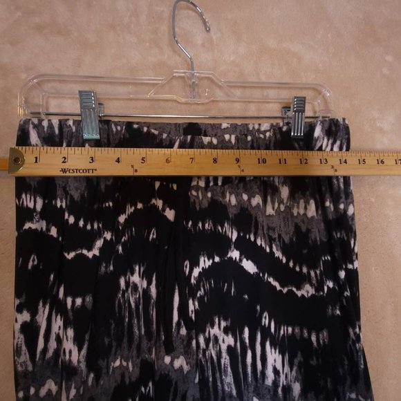Bcbgeneration Womens Jogger Pants Black High Rise Stretch Adjustable Tie Dye‎ L - Picture 3 of 10
